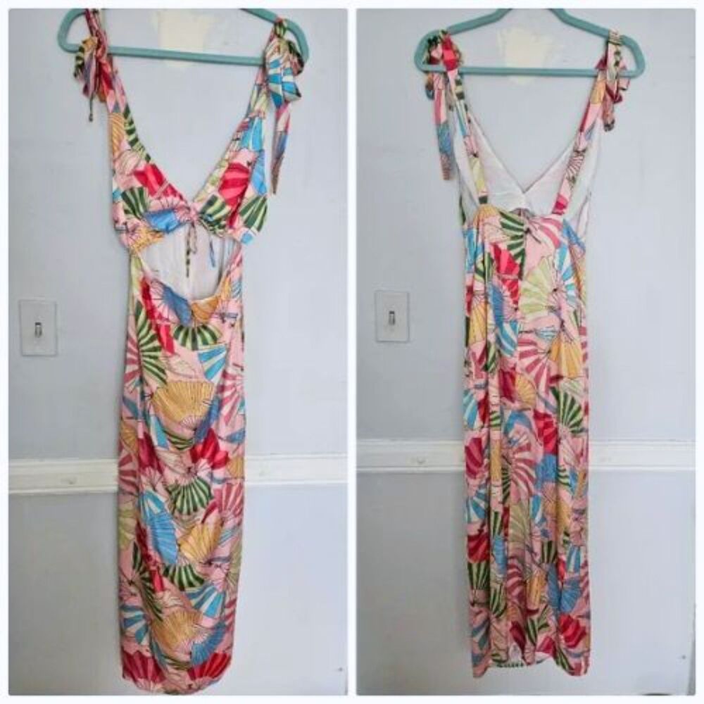 NWT Anthropologie x Lobo Rosa Mariana Cutout Midi Dress | XS - Picture 3 of 5